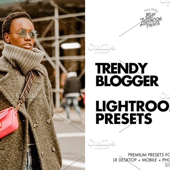[人像LR预设]时尚博主胶片人像摄影后期调色Lightroom预设 Lightroom Presets Trendy Blogger