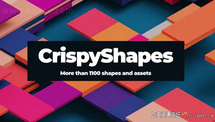 [AE脚本]AE脚本-1100种简洁运动图形ICON图标MG动画 AtomX-CrispyShapes V1.2