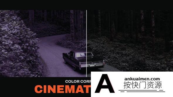 10个PR电影胶片调色LUT预设FCPX复古电影调色预设 LUTs Cinematic