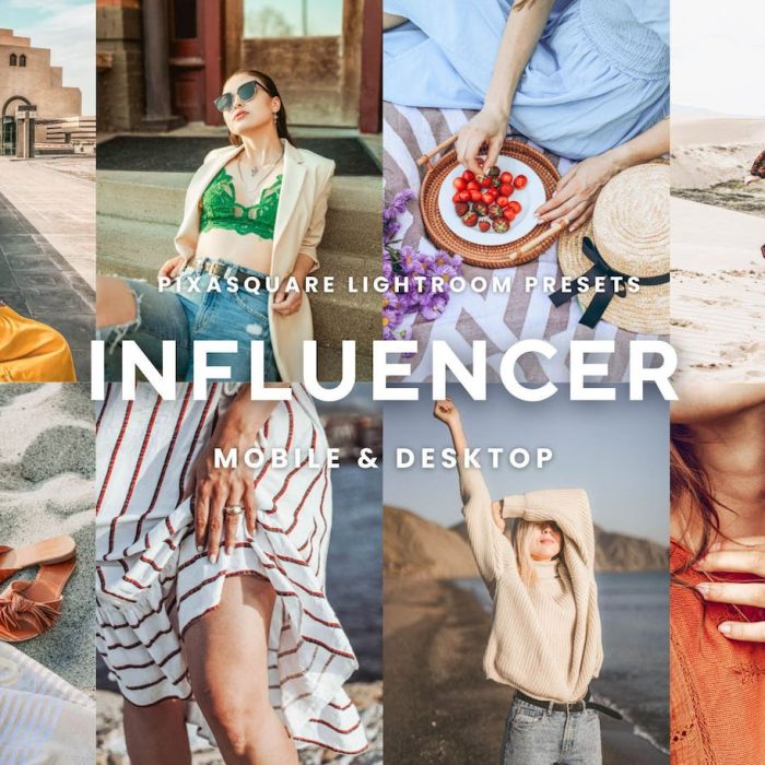 [人像LR预设]INS明亮风格人像Lightroom预设 Influencer Bright Lightroom Presets