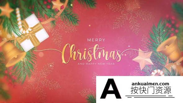 [开场片头]圣诞节片头定格开场动画AE模板- Merry Christmas Intro