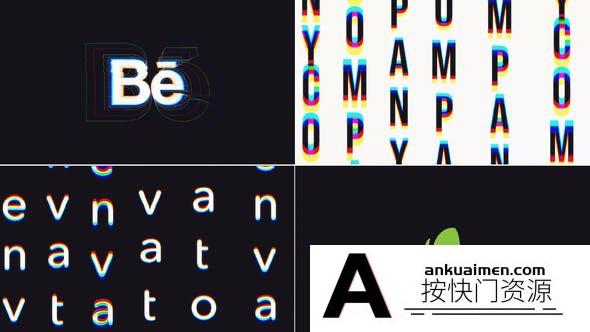 [logo模板]动感信号损坏Logo动画AE模板- Ultimate Glitch Logo Intro