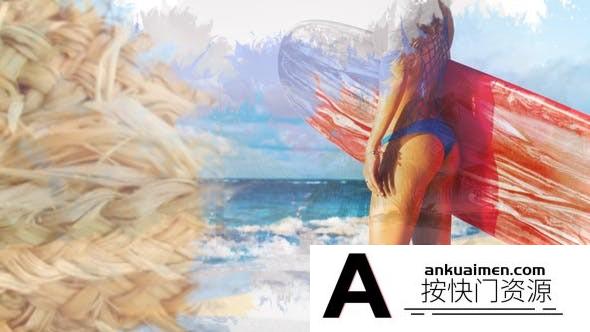 [开场片头]AE模板-水墨遮罩图片开场 Photo Logo Opener