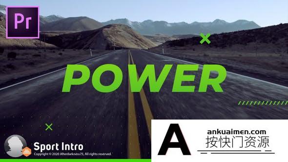 [Premiere模板]PR/AE模板-动态排版体育赛事介绍在线宣传片多用途模板 Sports Intro