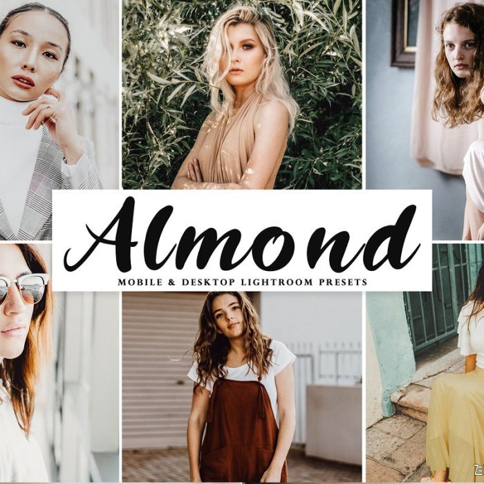 [人像LR预设]通透棕色温暖人像Lightroom预设/移动APP预设Almond Lightroom Presets