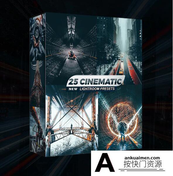 [旅拍LR预设]城市风光建筑街道电影色调LR预设/移动APP滤镜 Cinematic Lightroom Presets