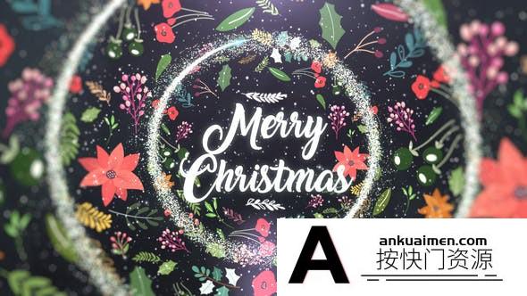 [Premiere模板]圣诞节元素文字片头动画PR模板- Christmas Titles