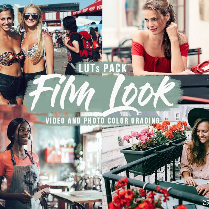 用于Final Cut的电影胶片视频外观调色LUT预设 /视频颜色分级LUT滤镜