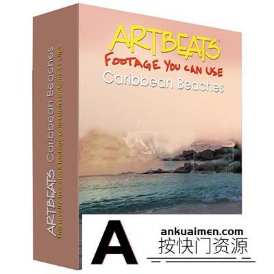 [高清视频素材][素材发布]加勒比海海滩，高清视频素材