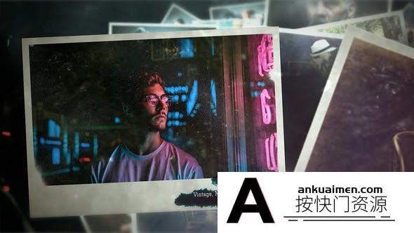 [相册AE模板]水墨晕染复古照片相册片头AE模板- Vintage Gallery