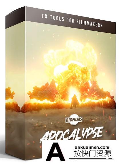 [高清视频素材][素材发布]170个世界末日灾难龙卷风海啸陨石核爆炸视觉特效4K视频素材