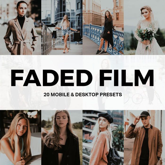 [胶片LR预设]经典褪色电影胶片LR预设/旅拍视频调色LUT预设/手机版LR预设