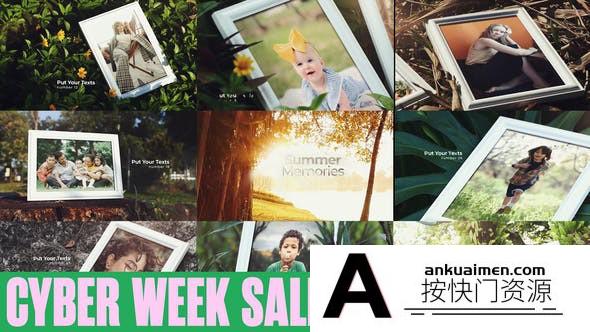 [相册AE模板]实拍照片相册展示片头AE模板- Life Memory In The Summer