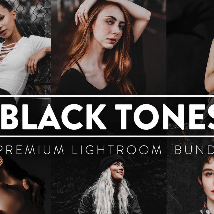 [人像LR预设]60个黑暗情绪人像Lightroom预设与移动LR预设合集 Black Tones Lightroom Presets