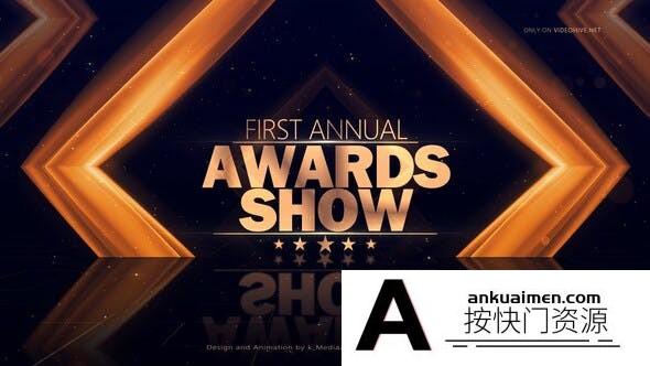 [开场片头]大气颁奖典礼人物介绍包装片头AE模板- Awards Show