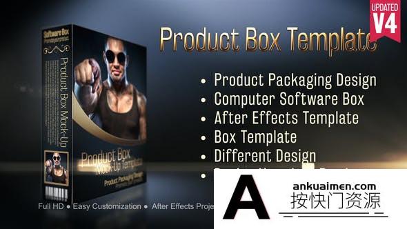 [栏目包装]产品包装盒展示动画AE模板-Box Mock-Up