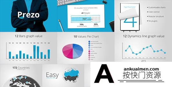 [宣传推广]商务企业公司介绍包装片头AE模板- Prezo – Corporate Presentatio