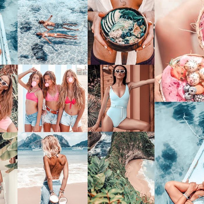 [人像LR预设]夏日沙滩旅拍人像莫兰迪Lightroom预设与APP滤镜 IN LOVE BLOGGER LR PRESETS