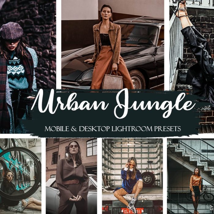 [旅拍LR预设]时尚人像旅拍城市扫街LR预设/APP预设 Urban Jungle Presets