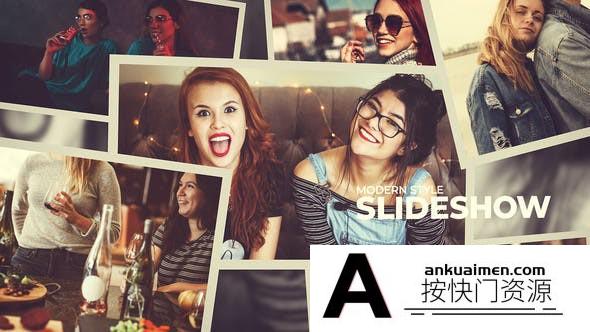 [相册AE模板]复古回忆照片相册片头AE模板- Photo Slideshow