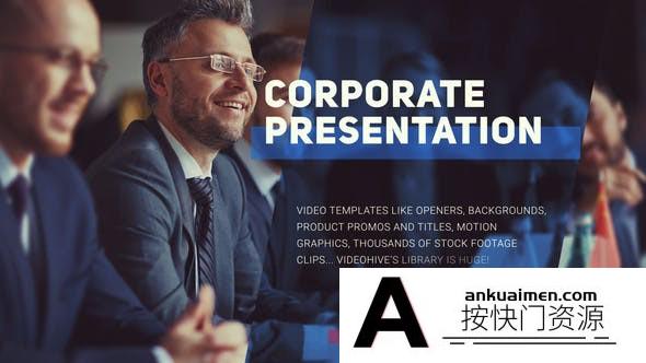 [开场片头]商务企业公司宣传包装片头AE模板- This is a Corporate Slideshow