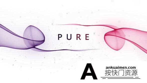 [创意特效]抽象图形背景文字标题片头AE模板- Pure Inspiring Titles