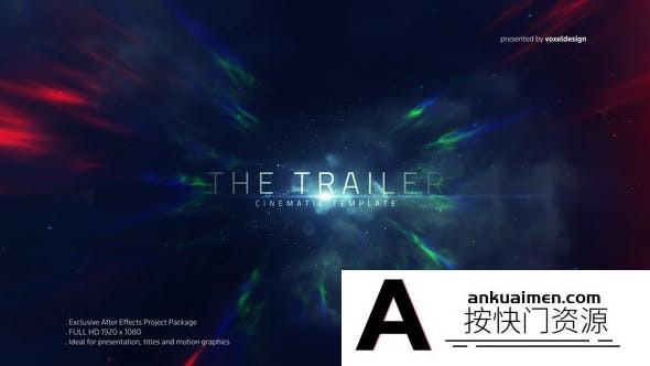 [文字标题]大气文字标题视频宣传片头AE模板- The Trailer Title