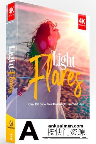 [高清视频素材][素材发布]BusyBoxx-V03 155个多彩镜头光晕光芒耀斑4K超级慢动作视频素材