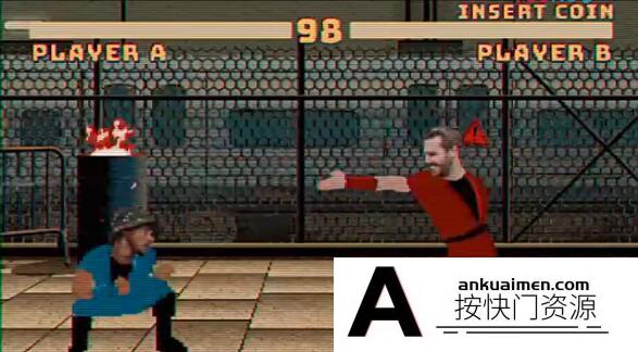 [创意特效]卡通游戏比武动画场景特效AE模板- Motion Fighter VS & Titles