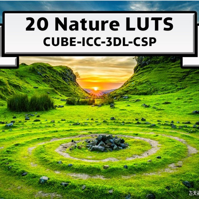 20个梦幻般自然风光视频后期调色LUT预设.PS颜色查找表LUT预设