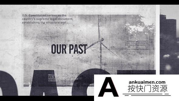 [开场片头]黑白历史事件介绍宣传片头 Vintage Historical Cinematic Memories