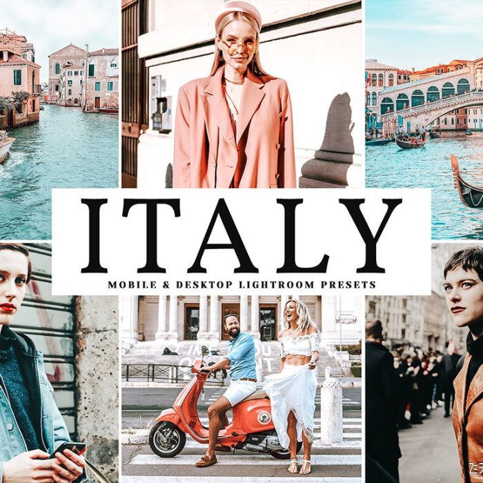 [旅拍LR预设]意大利旅拍人像风景Lightroom预设+手机版lr预设 Italy Lightroom