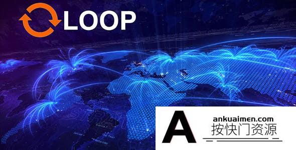 [开场片头]世界地图连线动画AE模板- World Map Routes