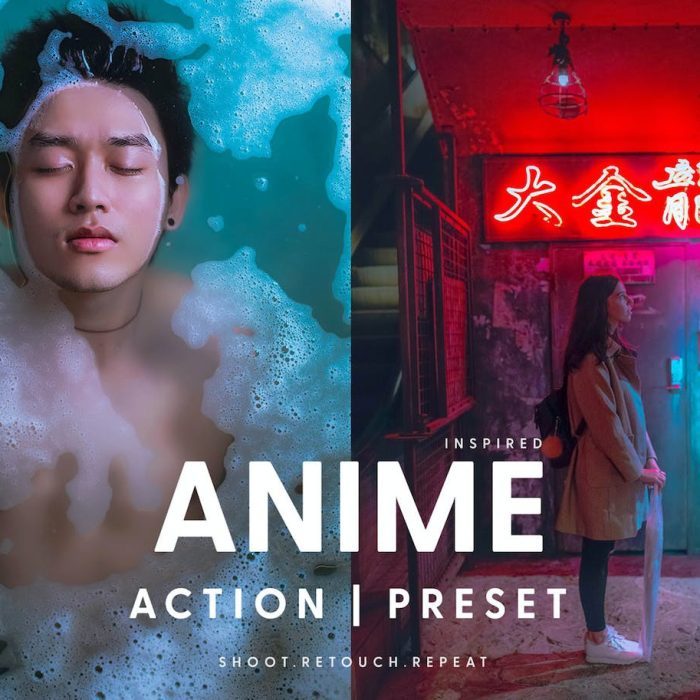 [日系LR预设]INS日系动漫风格色彩Lightroom预设 ANIME – Actions & Presets
