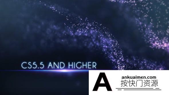 [创意特效]信号损坏粒子背景宣传文字片头AE模板- Glitch Titles