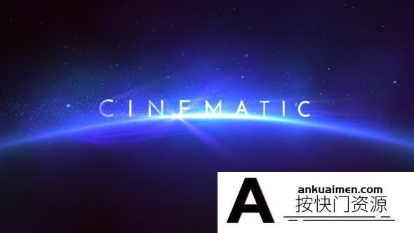 [创意特效]宇宙星球环境光效耀斑粒子电影预告片AE模板