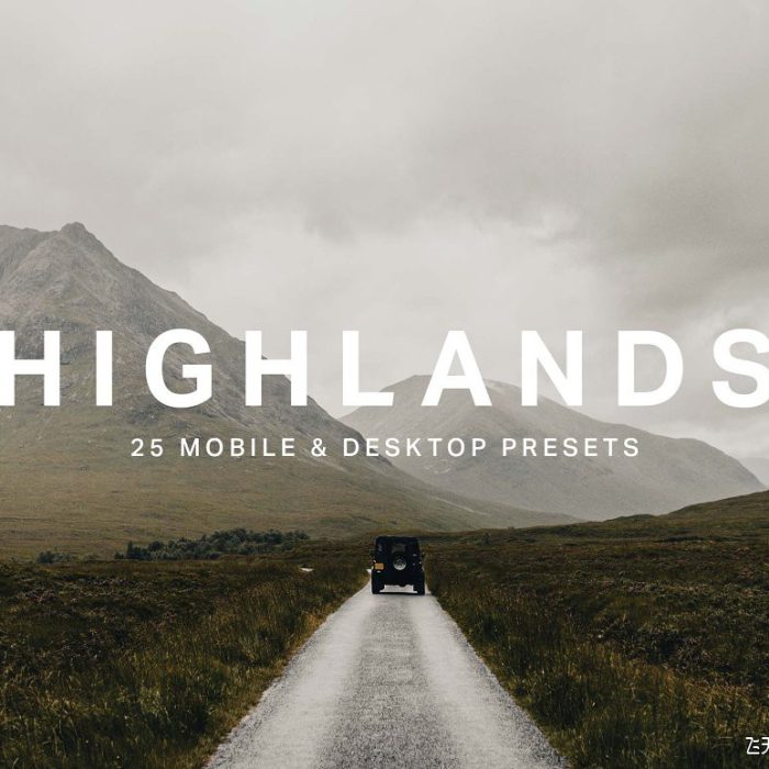 [风光LR预设]高原地区旅拍电影风光Lightroom预设及无人机视频调色LUT预设