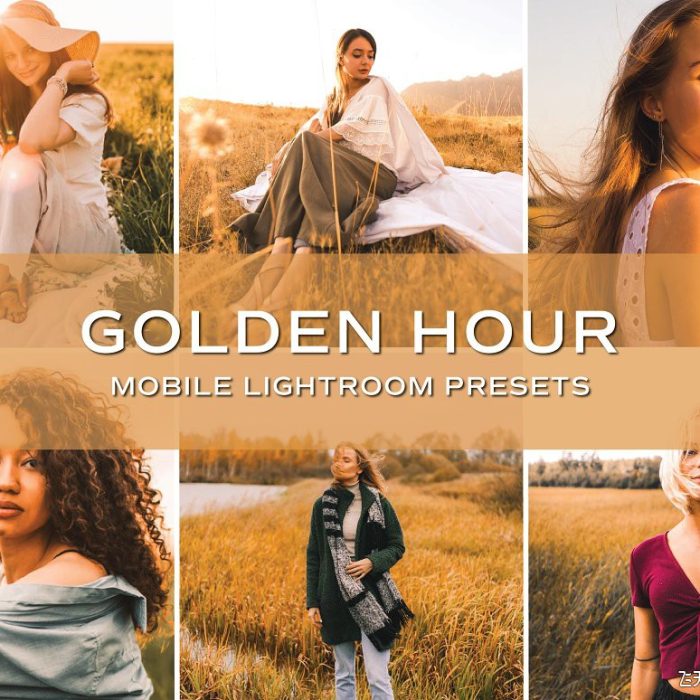 [人像LR预设]黄金时段人像调色Lightroom预设/手机APP调色滤镜 Golden Hour Lightroom Presets