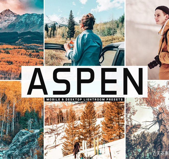 [旅拍LR预设]科罗拉多州秋季旅拍色彩增强胶片Lightroom预设+手机版APP预设
