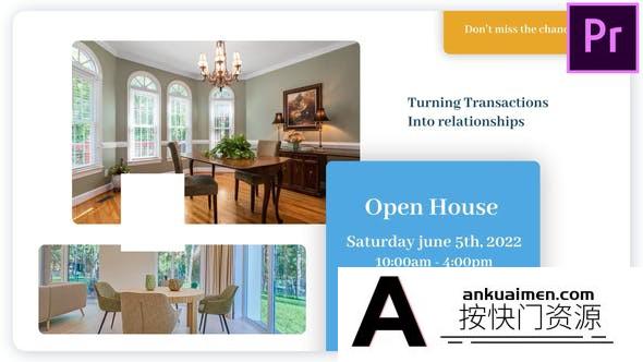 [Premiere模板]PR模板-房地产家居室内设计装修公司宣传片模板 Real Estate Slideshow