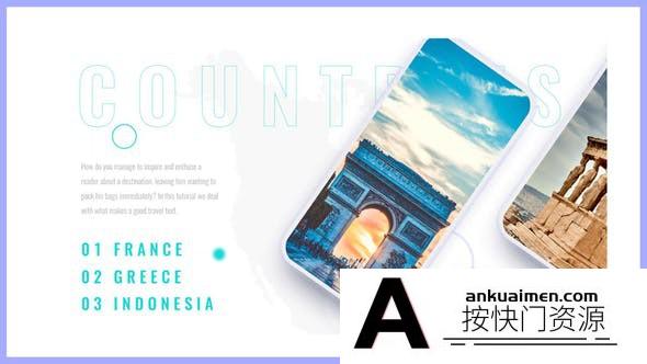 [APP模板]旅游APP手机展示动画AE模板- Travel APP Promo Presentation