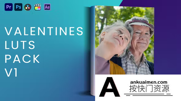 10个情人节电影视频MV调色LUT预设 Valentine’s Luts Pack V1