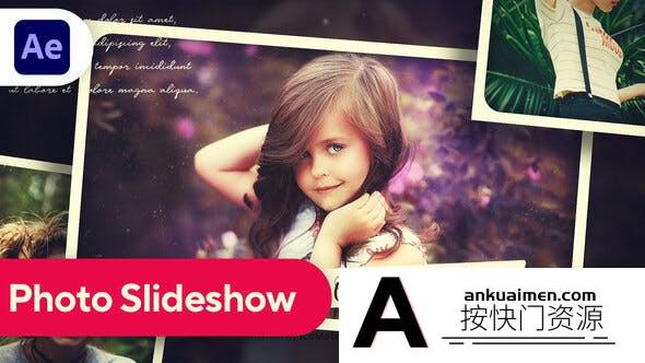 [相册AE模板]复古回忆照片相册片头AE模板- Photo Slideshow Memories Slideshow