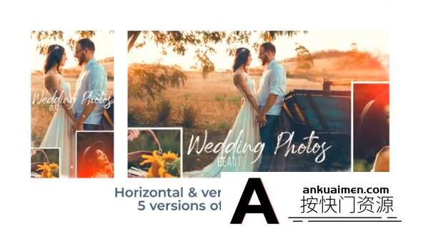 [Premiere预设]PR预设-婚礼照片相册片头 Wedding Photos – Beautiful Slideshow