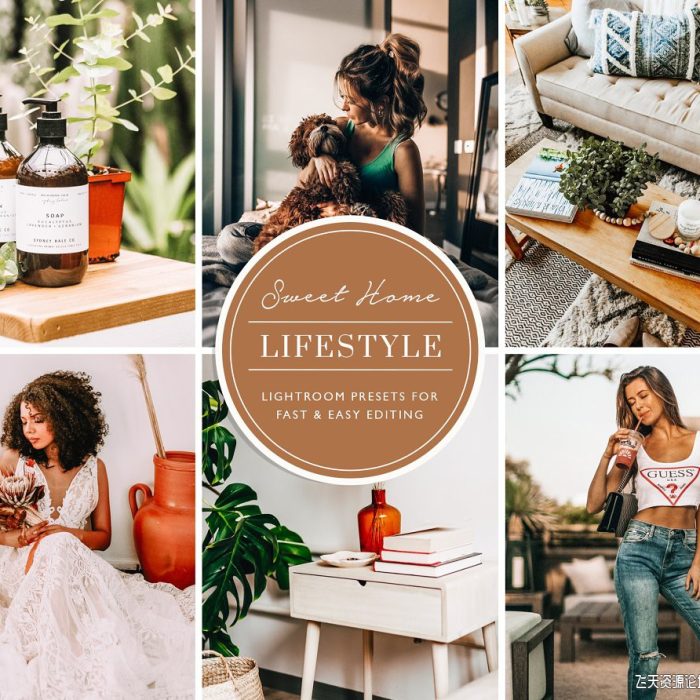 [人像LR预设]Insta博客家庭人像Lightroom预设与手机lr预设 Indoor Home Lightroom Presets