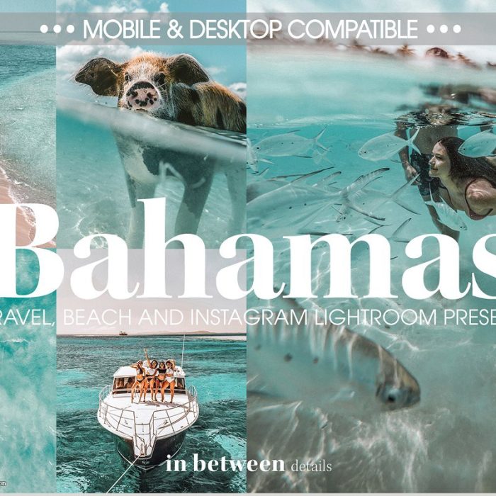 [旅拍LR预设]巴哈马清晰通透旅拍Lightroom预设+手机版Mobile Lightroom预设