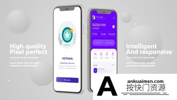 [APP模板]苹果iPhone 11手机APP简洁宣传片头AE模板- Phone 11 App Presentation Mockup