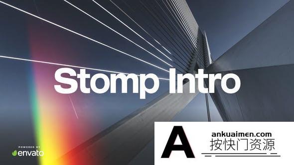 [开场片头]文字图片快闪片头AE模板- Abberation Stomp Intro