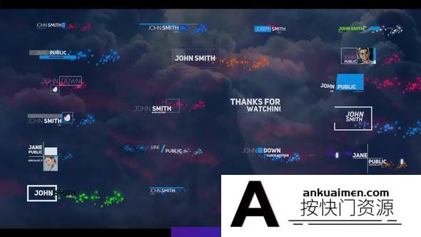 [Premiere模板]PR模板+AE模板-时尚创意粒子标题字幕条动画模板