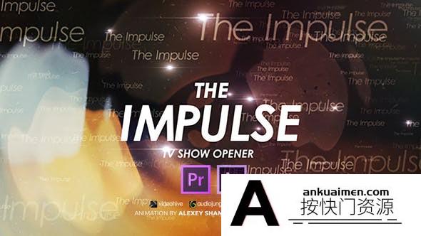[Premiere预设]PR预设-文字介绍片头PR预设模板 The Impulse TV Show Opener